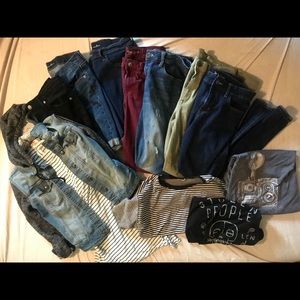 Shorts, jeans, jean jacket, dress, shirts Mama Lot